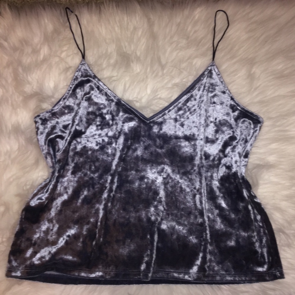 Velvet Blue/Grey Top